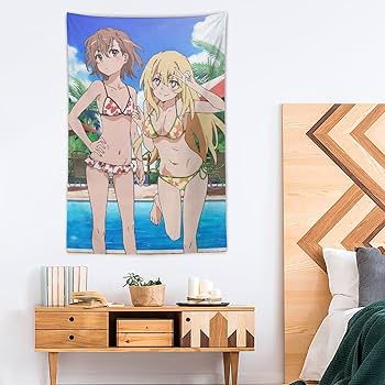 Amazon.co.jp: タペストリー アニメ柄 食蜂操祈 御坂美琴 とある